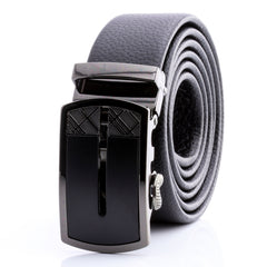 Black & Gunmetal Automatic Ratchet SMART Belt – No Holes Perfect Fit, Premium