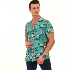 Multi Color European Made & Designed Hawaiian Summer Shirts For Men