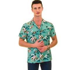 Multi Color European Made & Designed Hawaiian Summer Shirts For Men