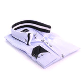 Light Purple Mens Slim Fit Designer Dress Shirt - tailored Cotton Shirts for Work and Casual Wear - Amedeo Exclusive