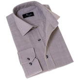 Light Gray Luxury Men's Tailor Fit Button Up European Made Linen Shirts