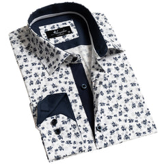 Mens Slim Fit Designer Dress Shirt - tailored Cotton Shirts for Work and Casual Wear