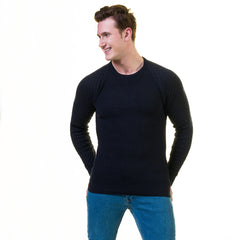 Black Check European Wool Luxury Zippered With Sweater Jacket Warm Winter Tailor Fit