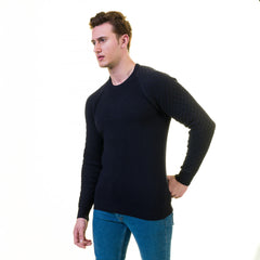 Black Check European Wool Luxury Zippered With Sweater Jacket Warm Winter Tailor Fit