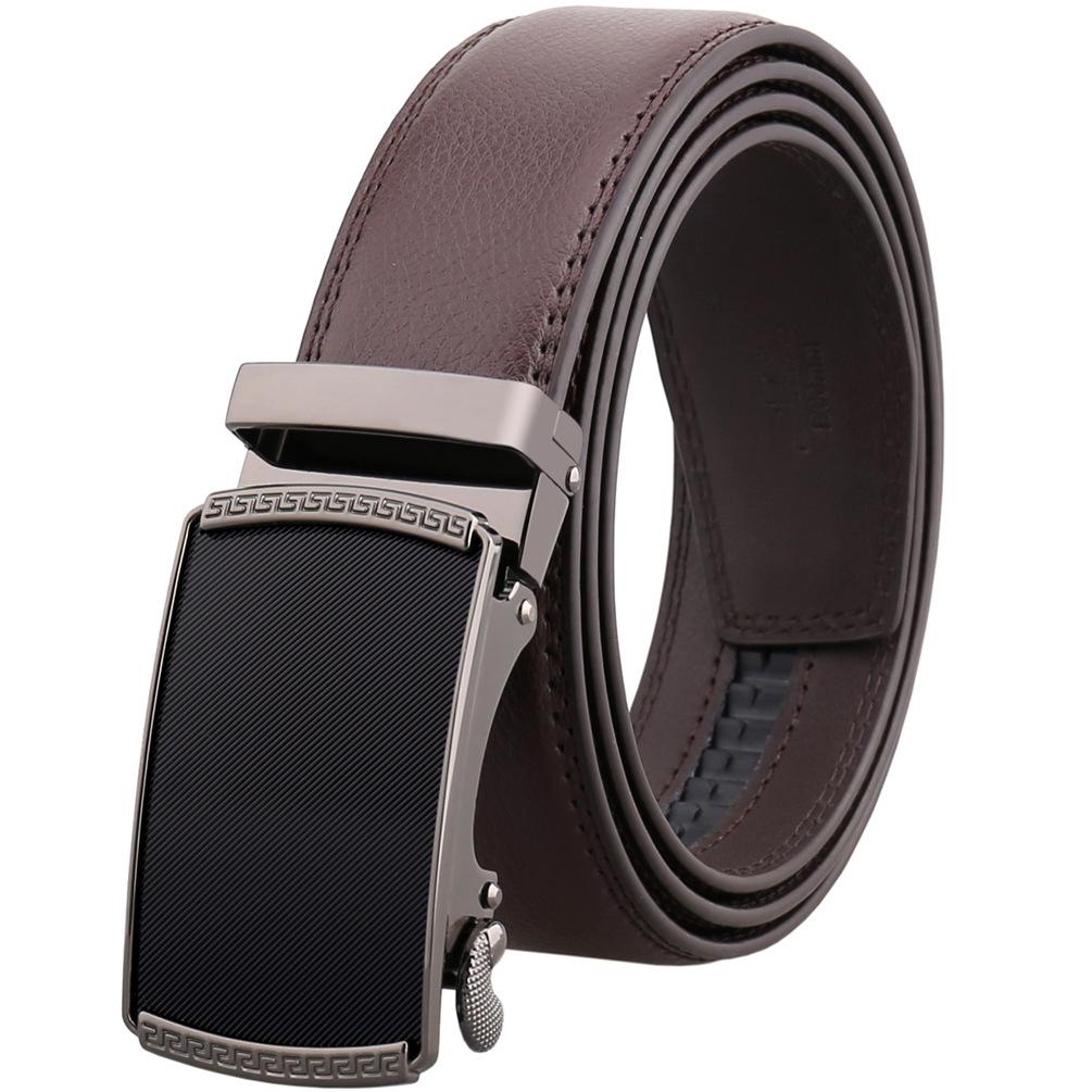 Amedeo Exclusive Men's Brown Belt Brown Buckle Leather - Amedeo Exclusive