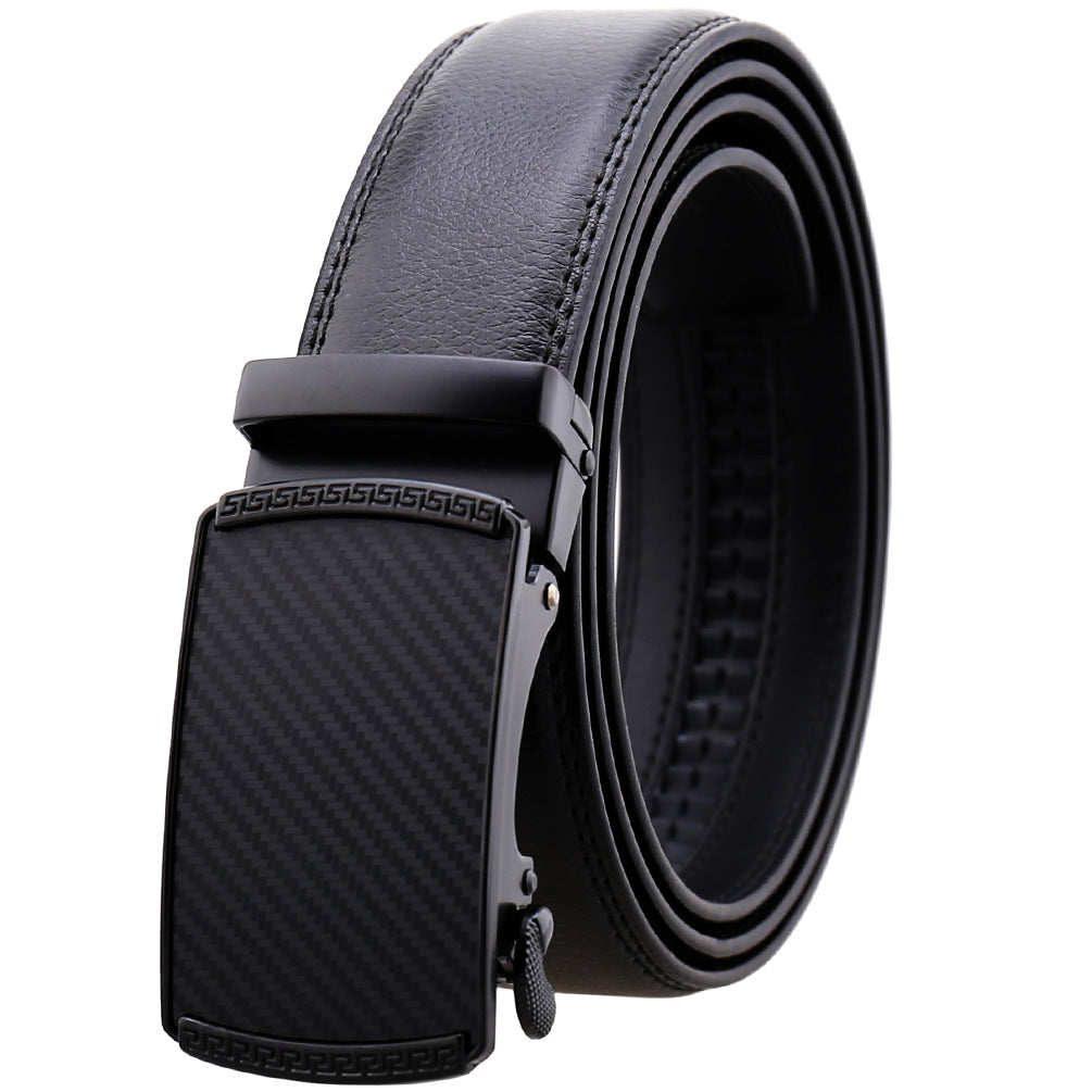 Black and Gold Men's Adjustable Ratchet Slide Buckle Belt - Genuine –  Amedeo Exclusive