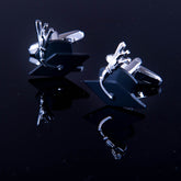 Men's Stainless Steel Graduation Cufflinks with Box - Amedeo Exclusive