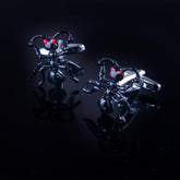 Men's Stainless Steel Black Bug Cufflinks with Box - Amedeo Exclusive