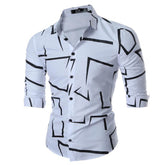 Men's Button down Tailor Fit Soft 100% Cotton Short Sleeve Dress Shirt White casual And Formal - Amedeo Exclusive