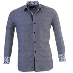 Mens Slim Fit French Cuff Shirts with Cufflink Holes - Casual and Formal