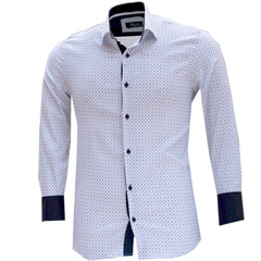 Mens Slim Fit French Cuff Shirts with Cufflink Holes - Casual and Formal