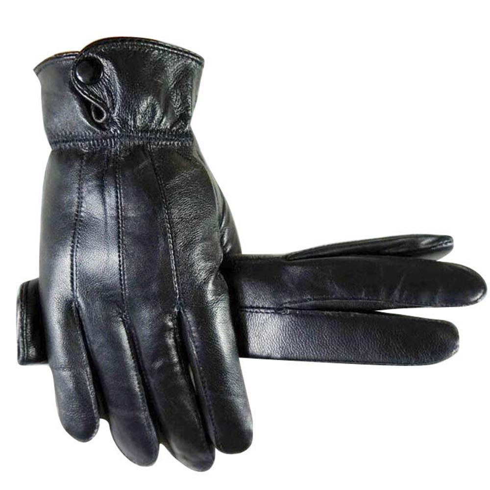 soft leather gloves full hand touchscreen cold weather men's women's - Amedeo Exclusive