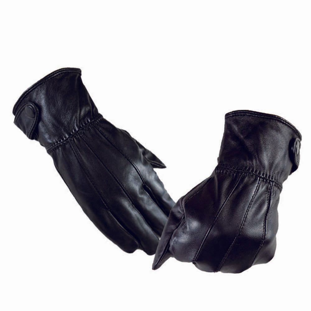 soft leather gloves full hand touchscreen cold weather men's women's - Amedeo Exclusive