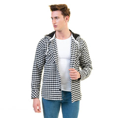 European Wool Luxury Zippered With Hoodie Sweater Jacket Warm Winter Tailor Fit