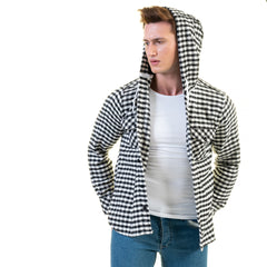 European Wool Luxury Zippered With Hoodie Sweater Jacket Warm Winter Tailor Fit