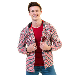 European Wool Luxury Zippered With Hoodie Sweater Jacket Warm Winter Tailor Fit