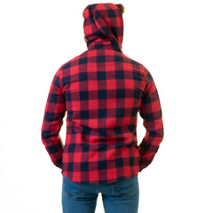 European Wool Luxury Zippered With Hoodie Sweater Jacket Warm Winter Tailor Fit