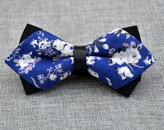Men's Royal Cotton Pre-Tied Bow Tie - Amedeo Exclusive