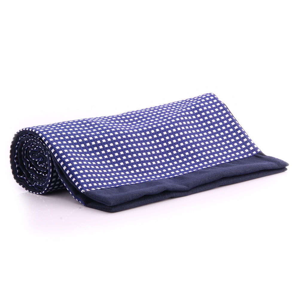 Microfiber Checker Paisley Long Mens Silk Scarf - Designer neck scarf for winters - Amedeo Exclusive