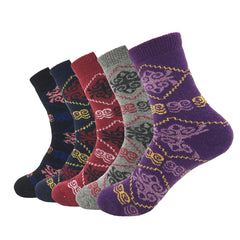 Men's Plain Five Color 5pk Assorted Bundle Soft Elastic Colorful Socks - Amedeo Exclusive