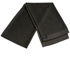 Men's Soft Wool Warm & Comfortable Burgundy Check Scarf - Amedeo Exclusive