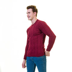 European Wool Luxury Zippered With Sweater Jacket Warm Winter Tailor Fit