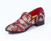 Premium Multicolor Textured Loafers for men designer slip on casual / dress shoes – Luxury Leather - Amedeo Exclusive