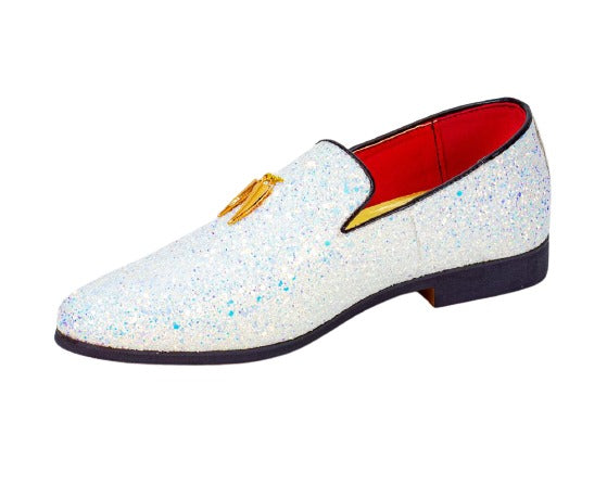 Premium White With Blue Loafers for men designer slip on casual / – Amedeo  Exclusive