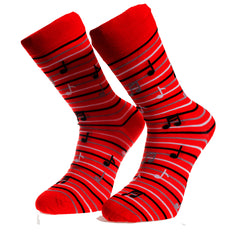 Black and Red -European Made - Egyptian Cotton Socks - Premium Cotton Fun socks with Soft Elastic