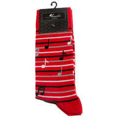 Black and Red -European Made - Egyptian Cotton Socks - Premium Cotton Fun socks with Soft Elastic