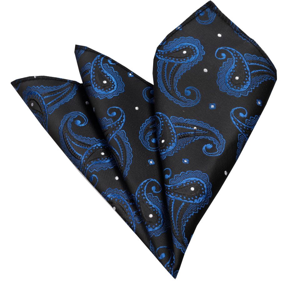 Mens Blue Pocket Square