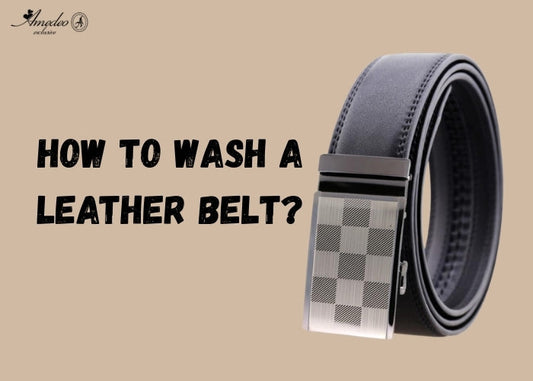 how to wash a leather belt