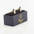 Gold Mens Stainless Steel Penguins Cufflinks for Shirt with Box - Hand Crafted Perfect Gift