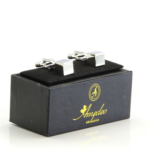 Sold Silver Mens Stainless Steel Cubes Cufflinks for Shirt with Box - Hand Crafted Perfect Gift