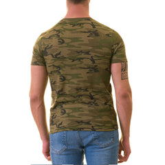 Army Camouflage European Made & Designed Premium Quality T-Shirt - Crew Neck Short Sleeve T-Shirts