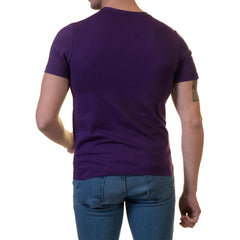 Purple European Made & Designed Premium Quality T-Shirt - Crew Neck Short Sleeve T-Shirts