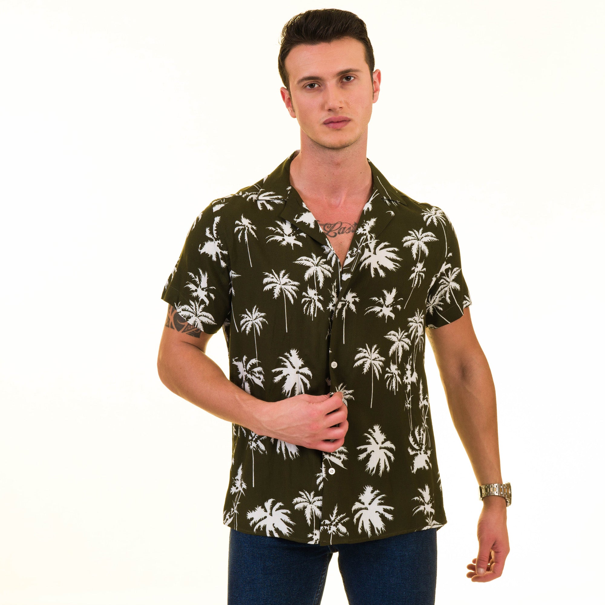 Multi Color European Made & Designed Hawaiian Summer Shirts For Men