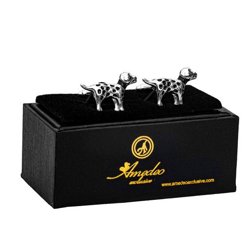 Silver Dolmations  Mens Stainless Steel Square Cufflinks for Shirt with Box - Hand Crafted Perfect Gift