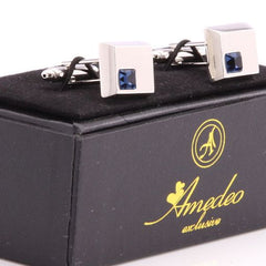 Stylish Mens Stainless Steel Square Cufflinks for Shirt with Box - Hand Crafted Perfect Gift