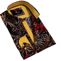 Floral Mens Slim Fit Designer Dress Shirt - tailored Cotton Shirts for Work and Casual Wear