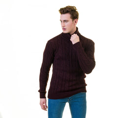 Full Dark Black European Wool Luxury Zippered With Sweater Jacket Warm Winter Tailor Fit