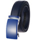 Men's Blue Belt Blue Buckle Standard Leather - Amedeo Exclusive