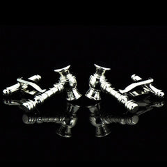 Men's Stainless Steel Judge Cufflinks with Box - Amedeo Exclusive