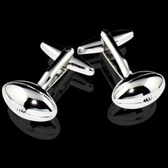 Men's Stainless Steel Football Cufflinks with Box - Amedeo Exclusive