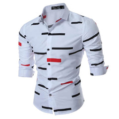 Men's Button down Tailor Fit Soft 100% Cotton Short Sleeve Dress Shirt White casual And Formal - Amedeo Exclusive
