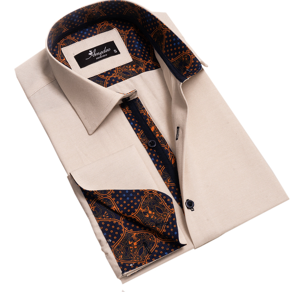 Off white french cuff dress shirt Outlet