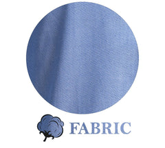 Blue Men's Slim Fit French Cuff Dress Shirts with Cufflink Holes - Casual and Formal - Amedeo Exclusive