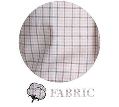 Tan Checked Men's Slim Fit French Cuff Dress Shirts with Cufflink Holes - Casual and Formal - Amedeo Exclusive