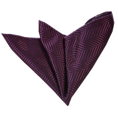 Men's Purple Pocket Square Hanky Handkerchief - Amedeo Exclusive