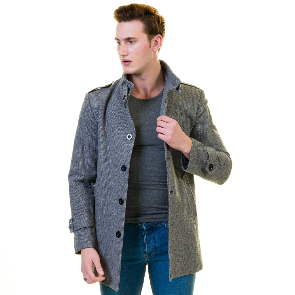 ジャケット・アウター SOFT WOOL TAILOR COAT gray / FREE Amazon.com: Women's Lapel Wool Coat Single Breasted Pea